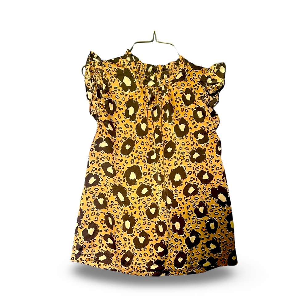 THML Leopard Print Dress Shirt